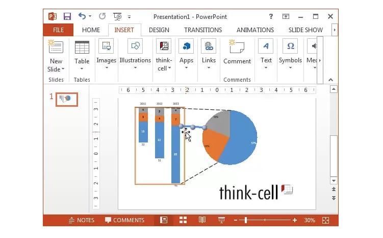 Thinkcell - ppt数据分析图表制作插件