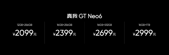 游戏玩家的首选，真我GTNeo6性能越级+超百瓦闪充，仅售2099元起