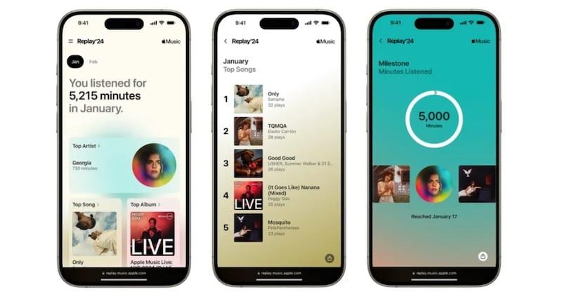 苹果 Apple Music 新增每月回顾功能