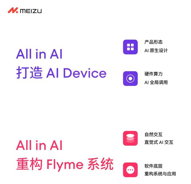 魅族宣布全面迈入 AI 领域，现有智能手机仍正常享有软硬件维护服务