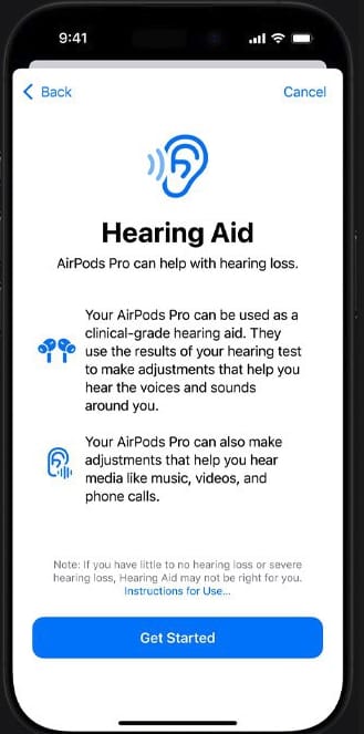 AirPods Pro加入听力辅助功能 冲击传统助听器市场插图2 标题:AirPods Pro加入听力辅助功能 冲击传统助听器市场