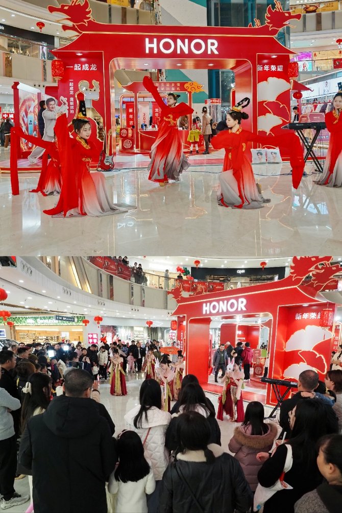 画龙点睛许心愿，荣耀为全国消费者送出首支“新年幸运签”