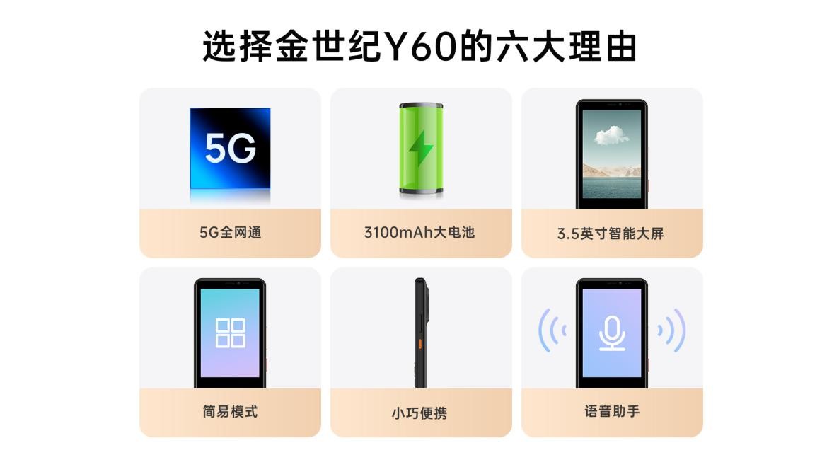 助力国家科技适老，支持AI语音一键拨号酷派金世纪Y60正式发布